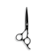 Професійні чорні ножиці Kasho Sagano Black KSG-55 OS DLC 5.5 дюймів сталь ATS-314