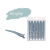 Затискач Aivil Pro Clip Ice Grey для волосся, 1 шт.
