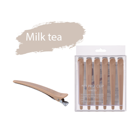 Затискач Aivil Pro Clip Milk Tea для волосся, 1 шт.