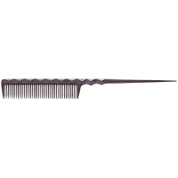 Гребінець з хвостиком LEADER PRIMP Finger Cut Comb L PP-815CF Carbon 