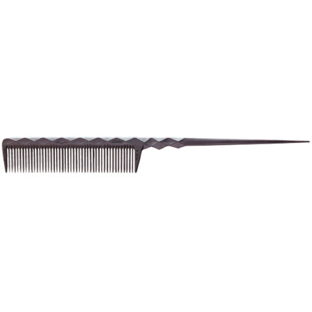 Гребінець з хвостиком LEADER PRIMP Finger Cut Comb L PP-815CF Carbon 