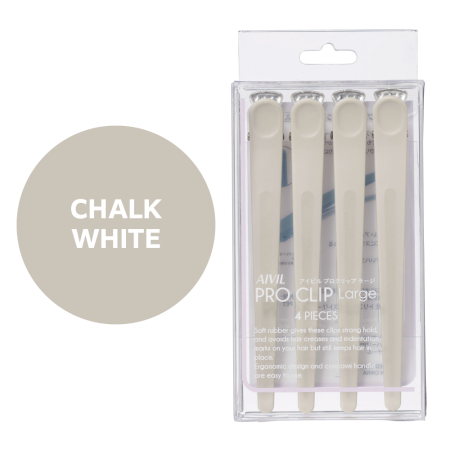 Затискач Aivil Pro Clip Large Chalk White для волосся, 1 шт.