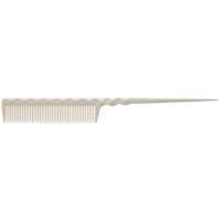Гребінець з хвостиком LEADER PRIMP Finger Cut Comb L PP-815 White