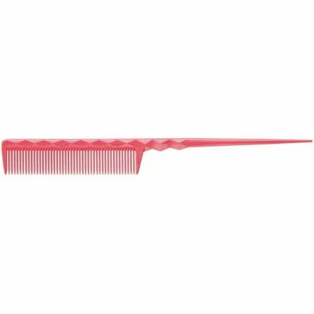 Гребінець з хвостиком LEADER PRIMP Finger Cut Comb L PP-815 Pink