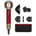 Фен Dyson Supersonic Nural HD16 Straight Wavy Red Velvet Gold з насадками для укладки волосся