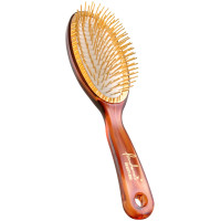 Масажна щітка Pandora's Golden Brush з 24К золотим покриттям зубців, розмір L