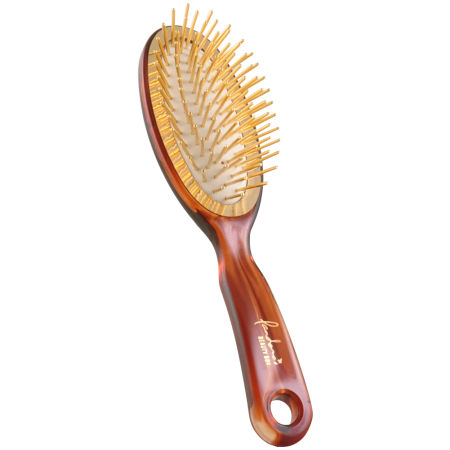 Масажна щітка Pandora's Golden Brush з 24К золотим покриттям зубців, розмір S