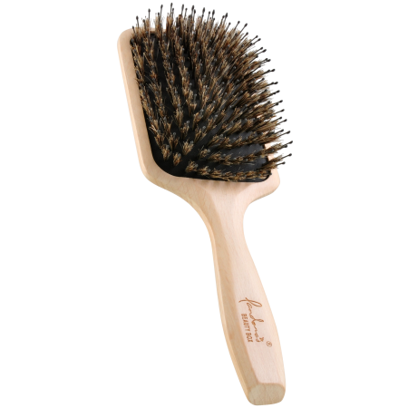 Масажна щітка Pandora's Paddle Brush з бука та натуральної щетини кабана