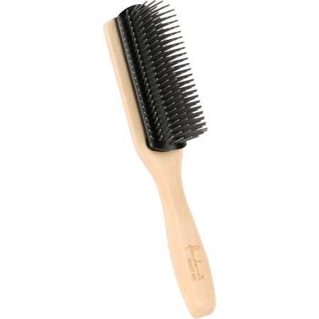 Дерев'яна щітка Pandora's Denman Brush для укладання волосся з іонним покриттям
