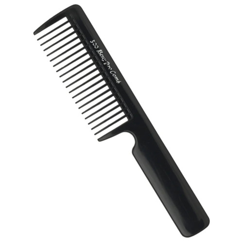 Професійний перукарський гребінець Beuy Pro Comb 500 Black з великими зубцями для розділення пасом