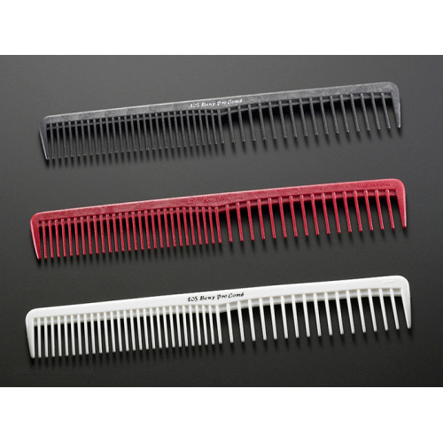 Професійний білий гребінець Beuy Pro №105 White для техніки Scissors Over Comb та стрижки довгого волосся