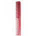 Професійний червоний гребінець Beuy Pro №105 Red для техніки Scissors Over Comb та стрижки довгого волосся