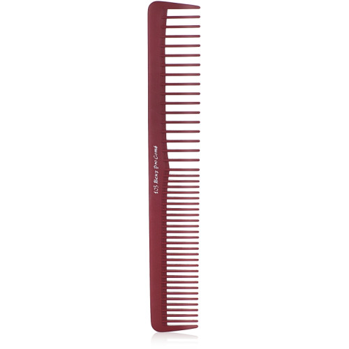 Професійний червоний гребінець Beuy Pro №105 Red для техніки Scissors Over Comb та стрижки довгого волосся