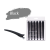 Затискач Aivil Pro Clip Black для волосся, 1шт.