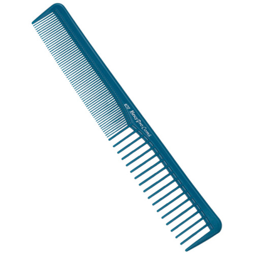 Професійний перукарський гребінець Beuy Pro Comb 107 Blue з антистатичним ефектом для точної стрижки