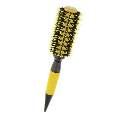 Професійний непродувний термобрашинг NAHA Ceramic Wooden Round Hair Brush H505-E 34 мм з турмаліновим покриттям та щетиною кабана